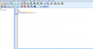 SPSS syntax commands are easy to write using its syntax window